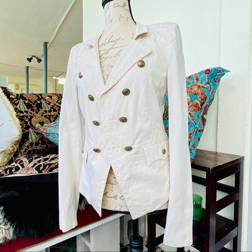 Drykorn Cream Cotton Blazer